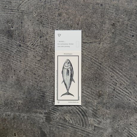 Letterpress sticker  -「MONO」- ミナミマグロ