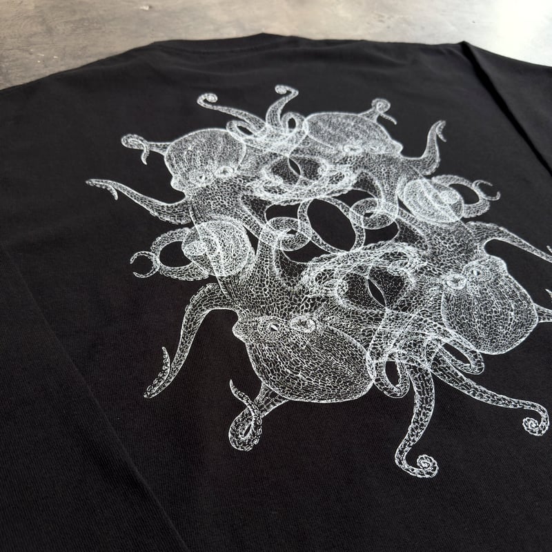Back graphic long Sleeve T-shirt - BLACK - MADA