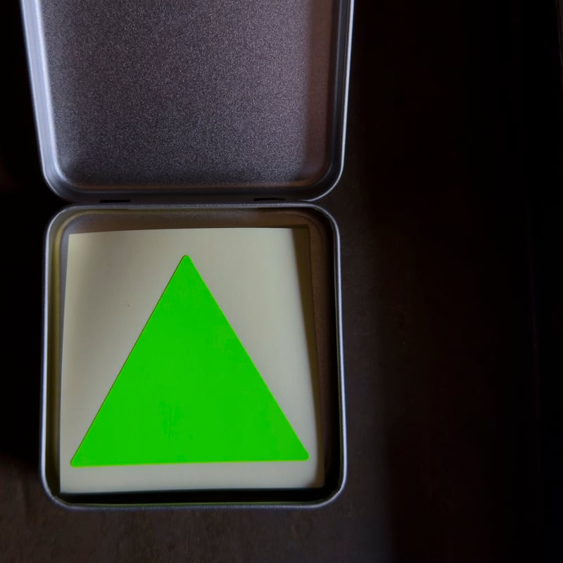 蛍光ネームボード　グリーン ライト(LITE) ゴルフ ネームプレート 蛍光ネームプレート 角 Z