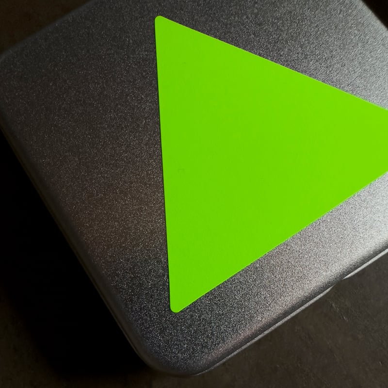 CAN - 三角 - 蛍光グリーン | STICKER ＆ DESIGN STORE