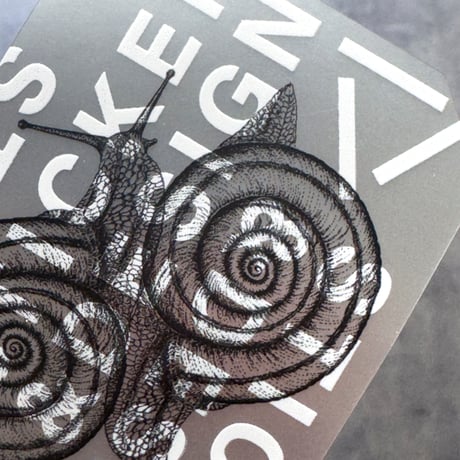 Letterpress sticker  -「GEOMETRY-SILVER」- ミスジマイマイ