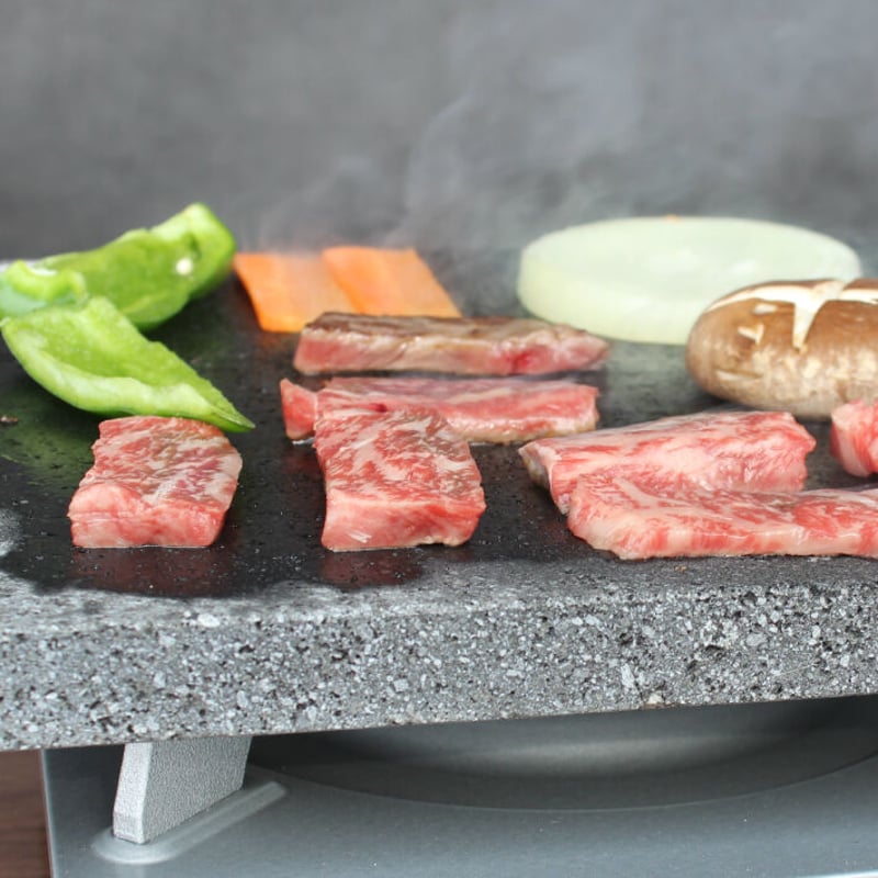 焼肉用 飛騨溶岩プレート美味焼-Umayaki-「Hot ♡」 25cm×25㎝×2.2㎝ 国