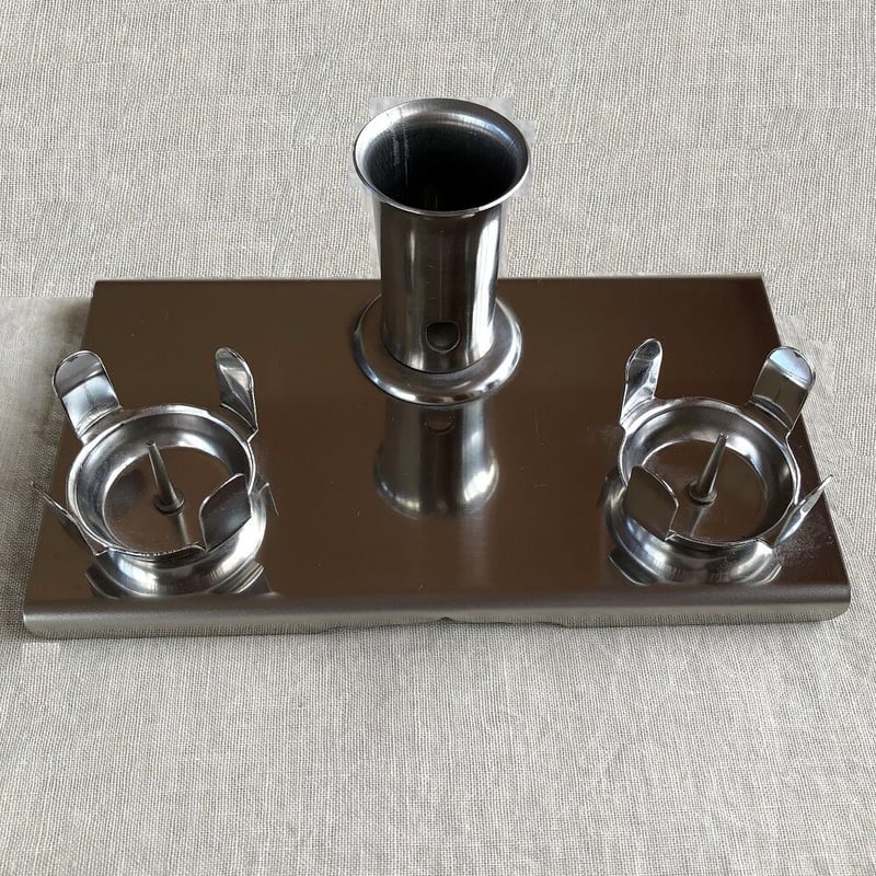 お墓用 線香立て ローソク立 お墓 墓前用 線香ローソク立て