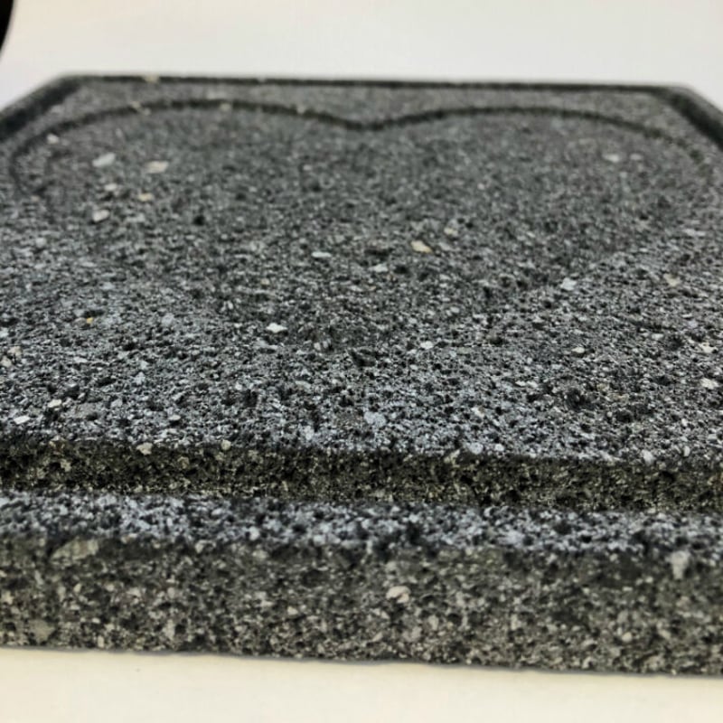焼肉用 飛騨溶岩プレート美味焼-Umayaki-「Hot ♡」 25cm×25㎝×2.2㎝ 国