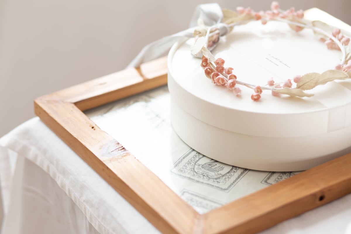 布花の冠 antiue pink | le petit bonheur