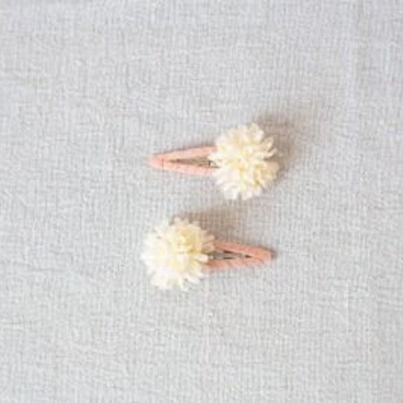 single flower clip -ivory mum- | le petit bonheur