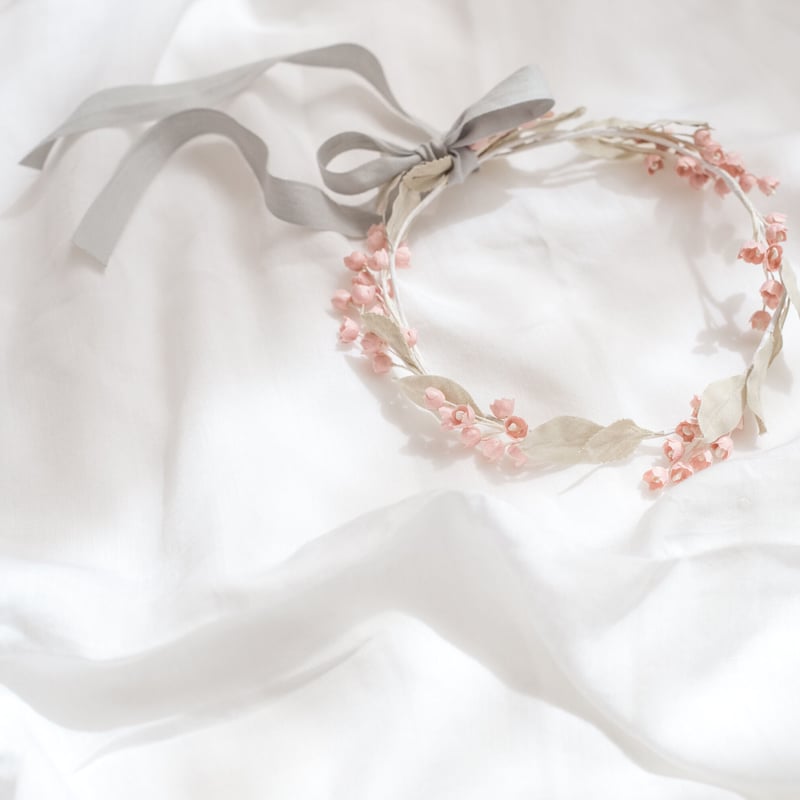布花の冠 antiue pink | le petit bonheur