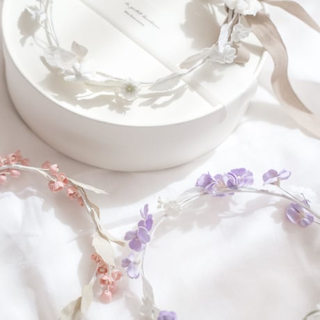 布花の冠 violet