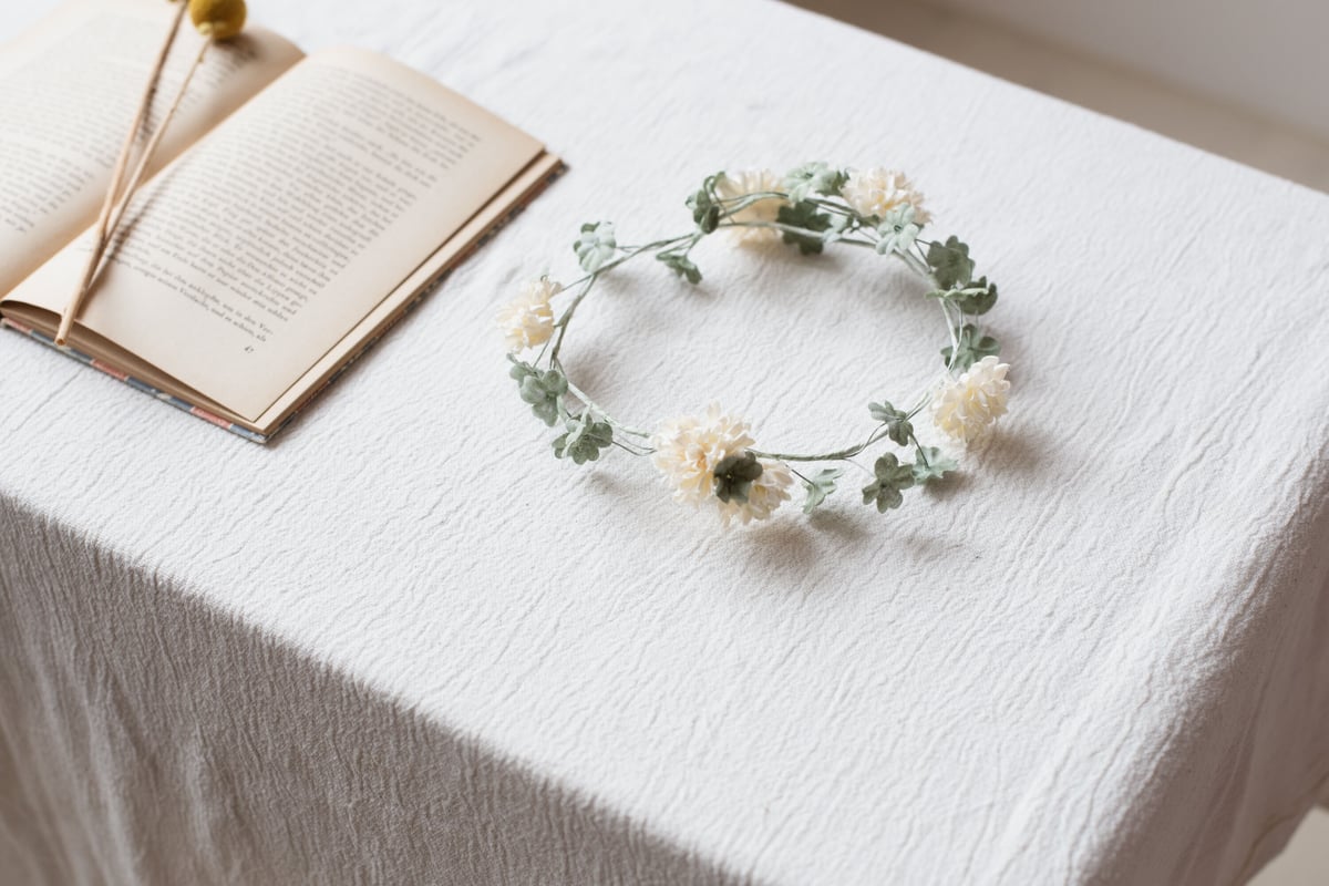 布花の冠 clover | le petit bonheur 布花の冠 clover | le petit bonheur