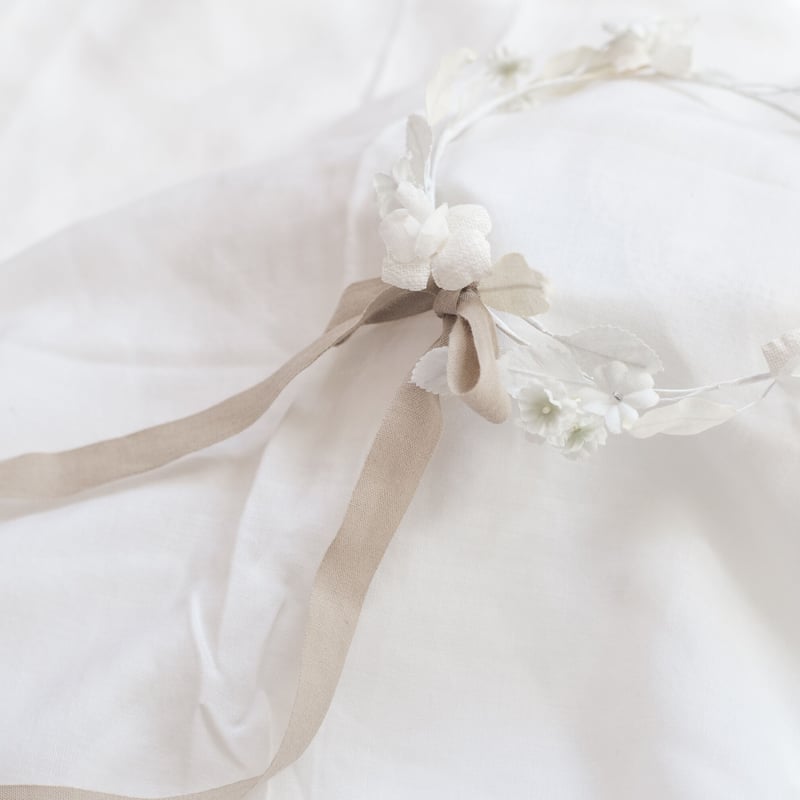 布花の冠 white flowers | le petit bonheur