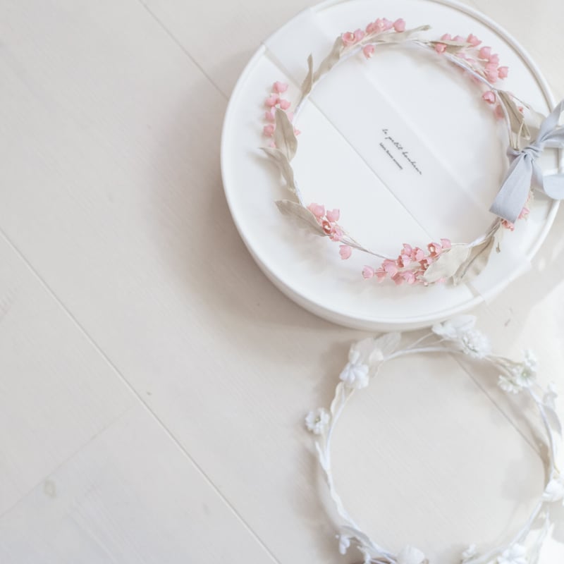 布花の冠 antiue pink | le petit bonheur