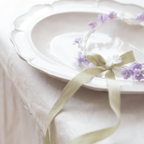 布花の冠 violet