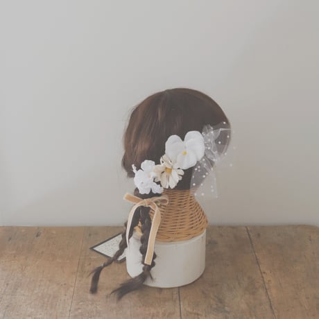 選べる布花のヘアクリップ