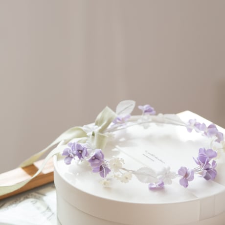 布花の冠 violet