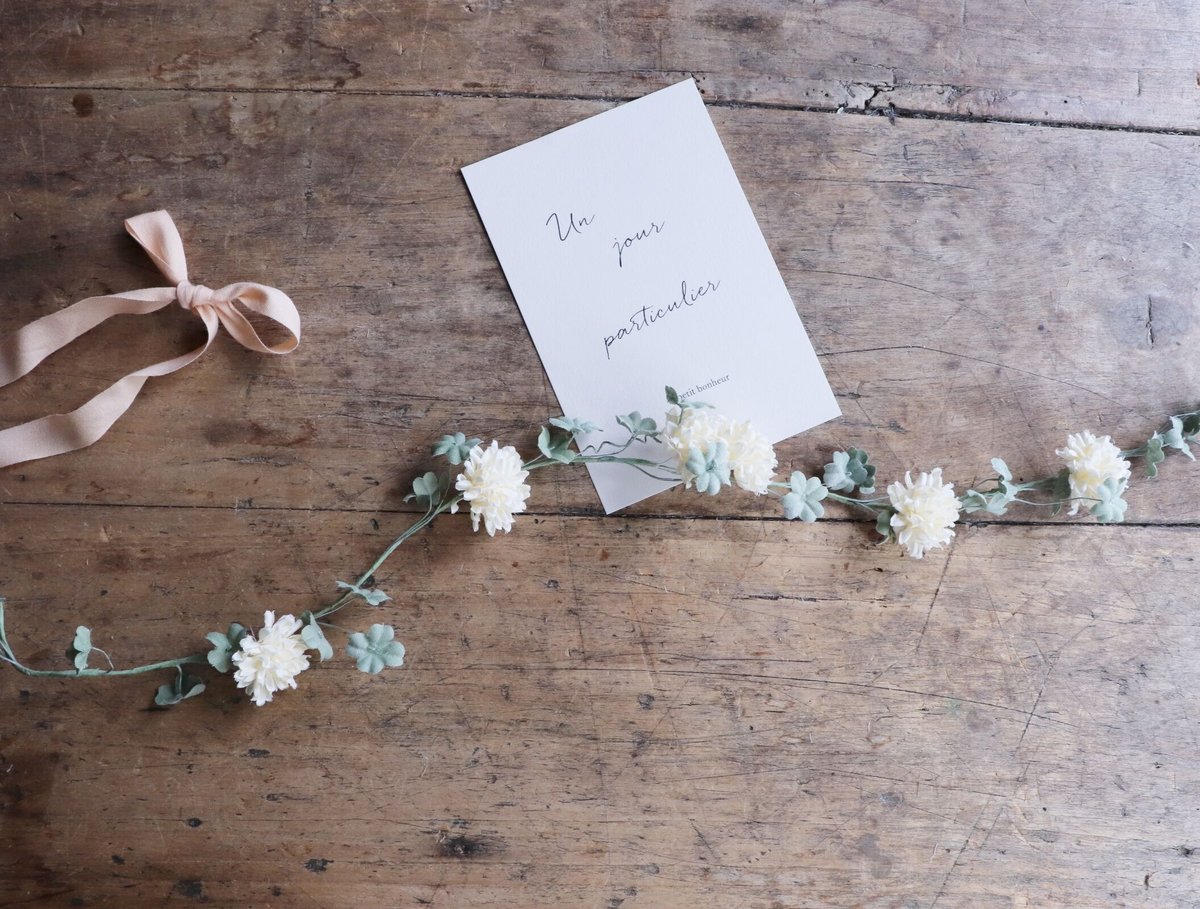 布花の冠 clover | le petit bonheur 布花の冠 clover | le petit bonheur