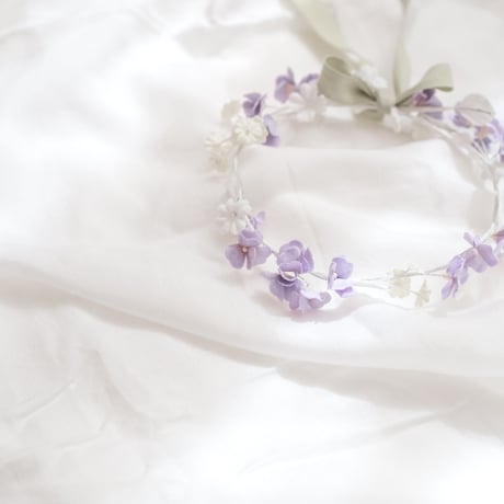 布花の冠 violet