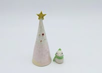 雪結晶クリスマスツリー　中