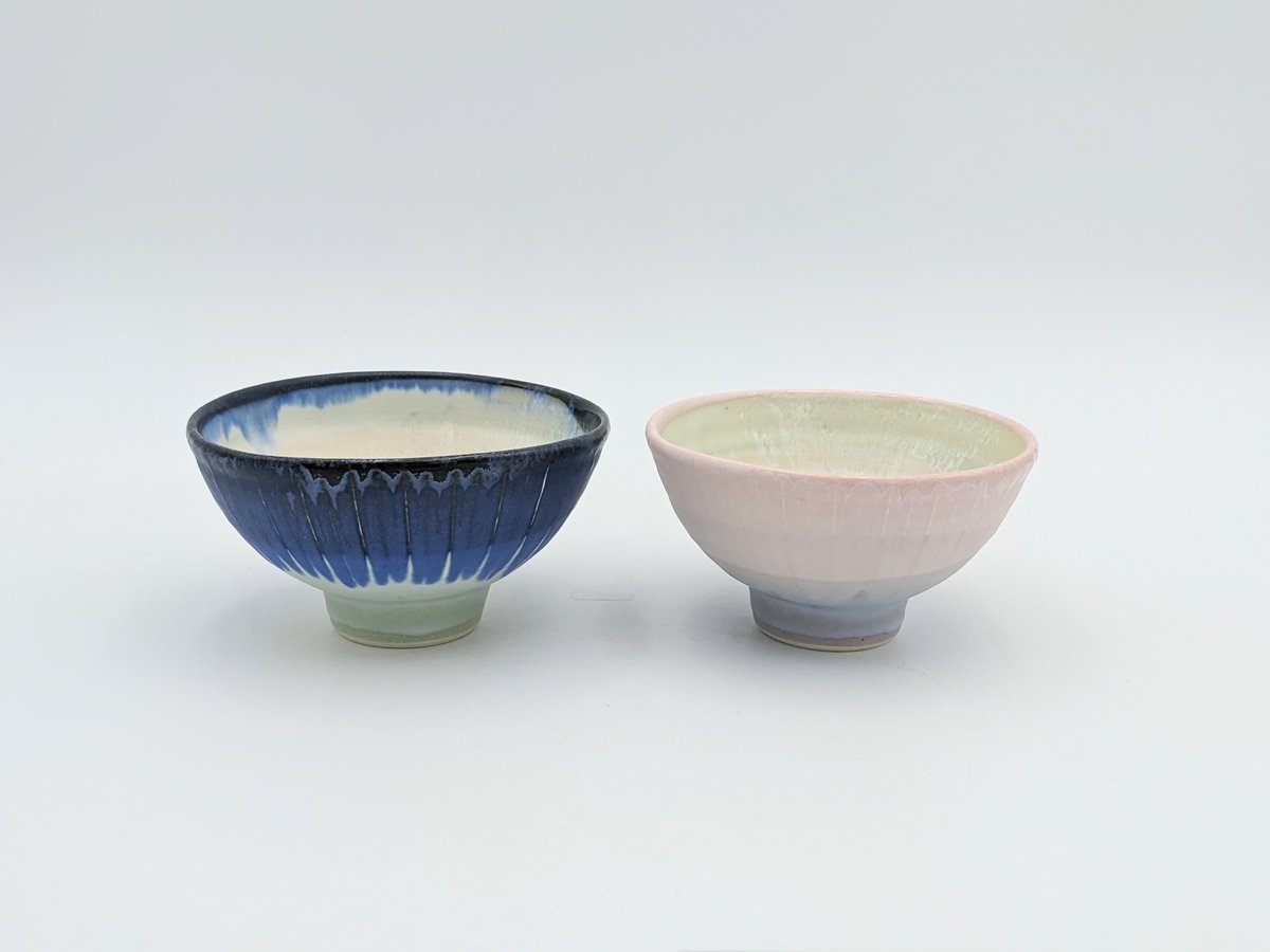 色彩結晶釉茶碗 藍 | 大雪窯オンラインショップ