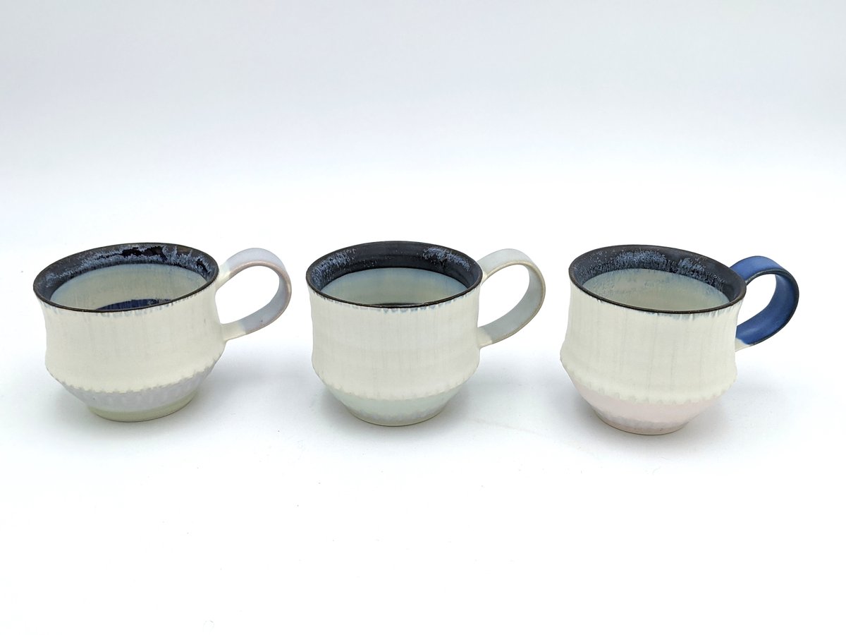 手作り藍釉マグカップ Amazon | 小石原焼 小石原焼き 藍釉 マグカップ タンブラー 秀山