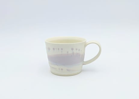 雪釉マグカップ　紫