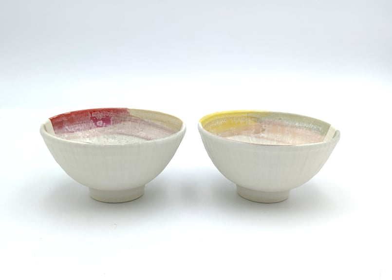色彩釉茶碗 赤 | 大雪窯オンラインショップ