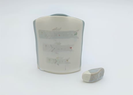 こいのぼり花器  色付