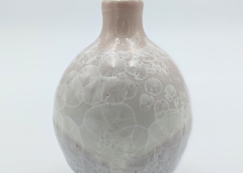 C2 雪結晶花器 ピンク | 大雪窯オンラインショップ