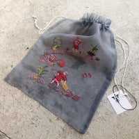 Vietnamese Embroidered drawstring bag