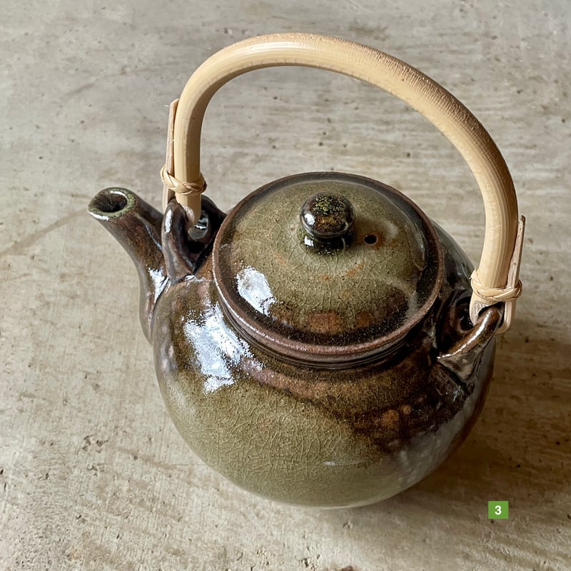 信楽焼　土瓶　井村侊生　　#3501 信楽焼 土瓶 井村侊生 #3501