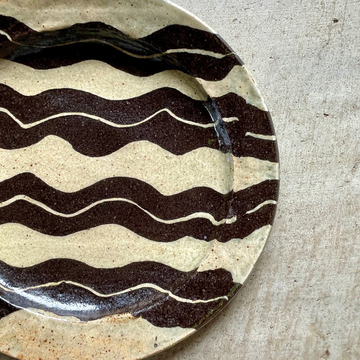 掛谷康樹 練上手 9寸盛皿 | Linné