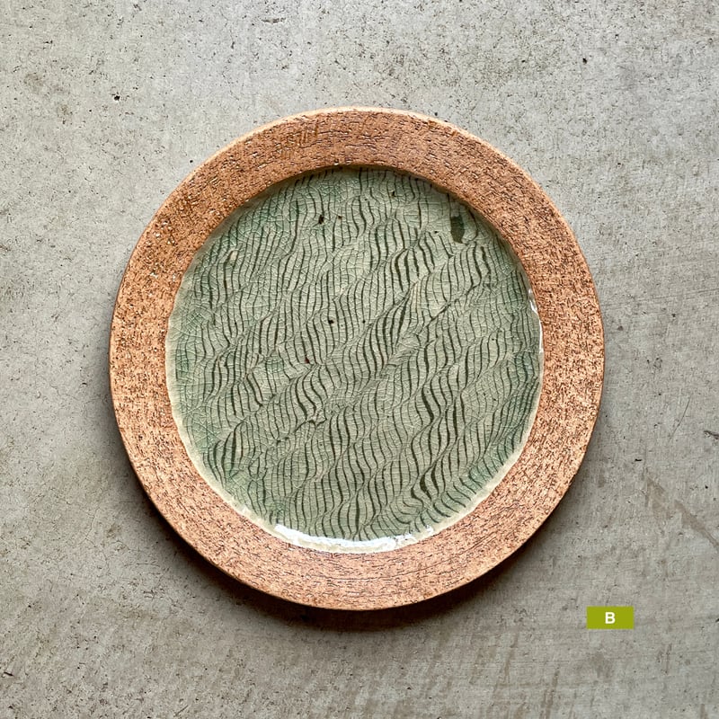 掛谷康樹　惣堂窯　練上手楕円皿8寸/練上手長角皿6寸 セット 掛谷康樹惣堂窯練上手楕円皿8寸/練上手長角皿6寸 セット