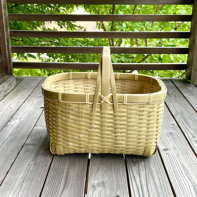 大分】籠屋古賀 買い物かご（大／浅） | Linné