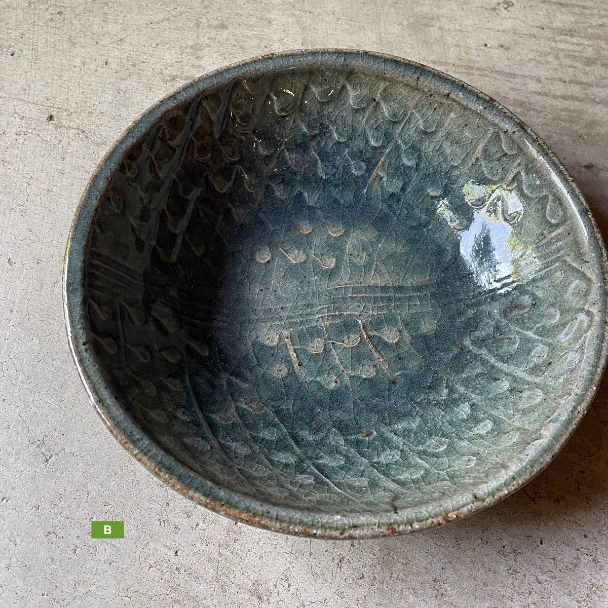 倉敷青木窯 三宅康太 7寸鉢 呉須（A・B） | Linné