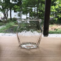 安土草多　ガラス　面取り花器（大）