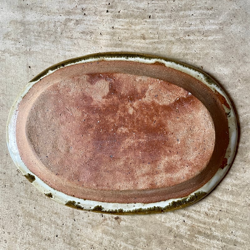 蔵出しの皿 西持田窯 津田堅司 楕円型皿(8.5寸) | Linné