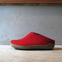 glerups   Slip-on レッド（レザーソール）