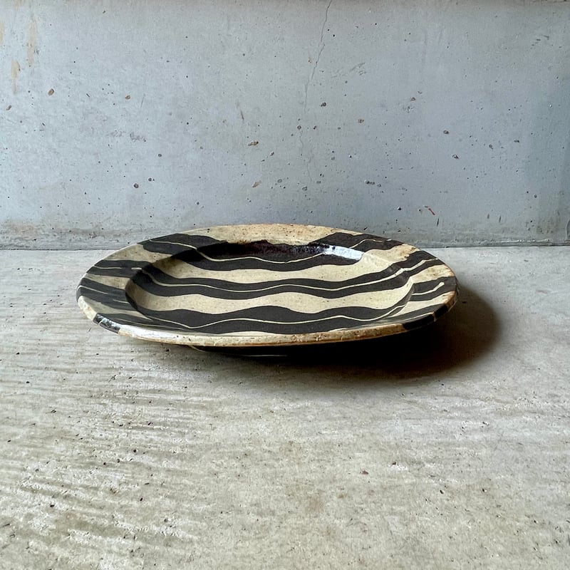 掛谷康樹　9寸皿 掛谷康樹 練上手 9寸盛皿 | Linné