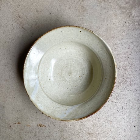 まゆみ窯　糠白7寸かぶと鉢