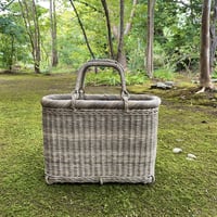 野沢温泉　あけびバッグ（皮なし）並編み