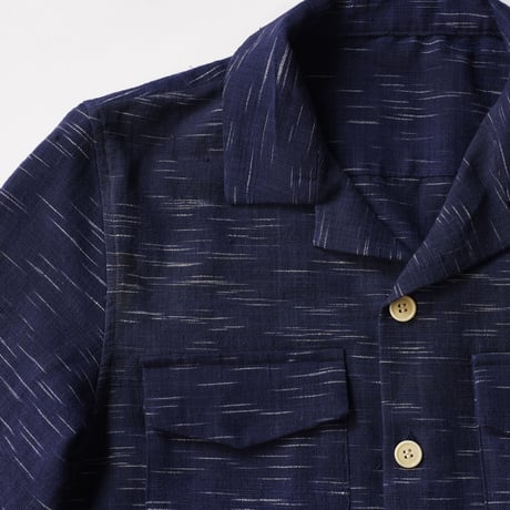 Thailand vintage fabric open collar long sleeve shirts