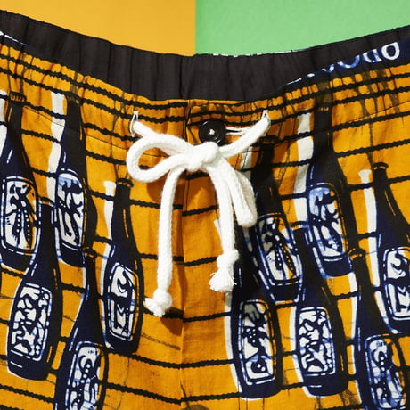 African print relax pants 1