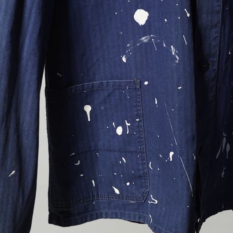 ANS-UP 01 Painter Herringbone Blue Work Jacket