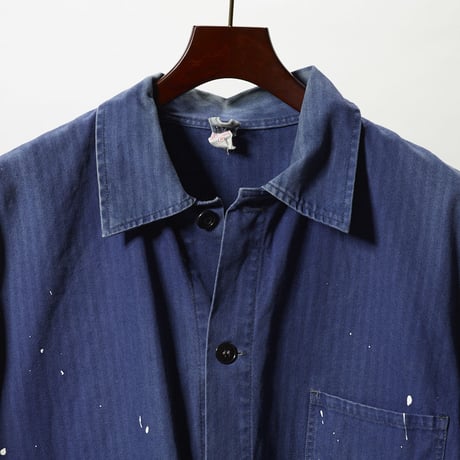 ANS-UP 01 Painter Herringbone Blue Work Jacket