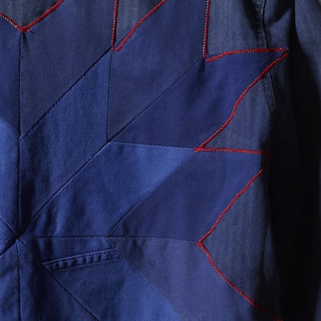 ANS-UP 01 Painter Herringbone Blue Work Jacket