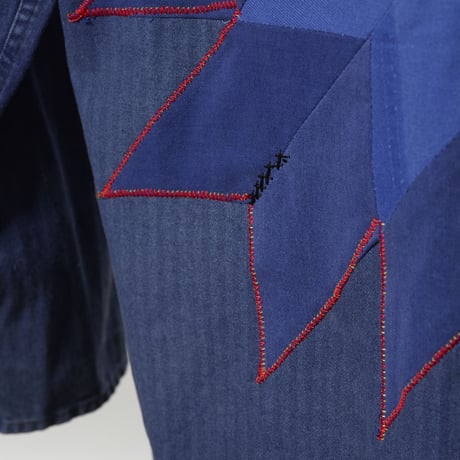 ANS-UP 01 Painter Herringbone Blue Work Jacket