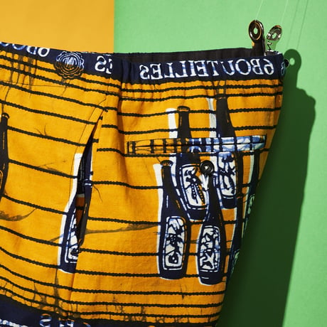 African print relax pants 1