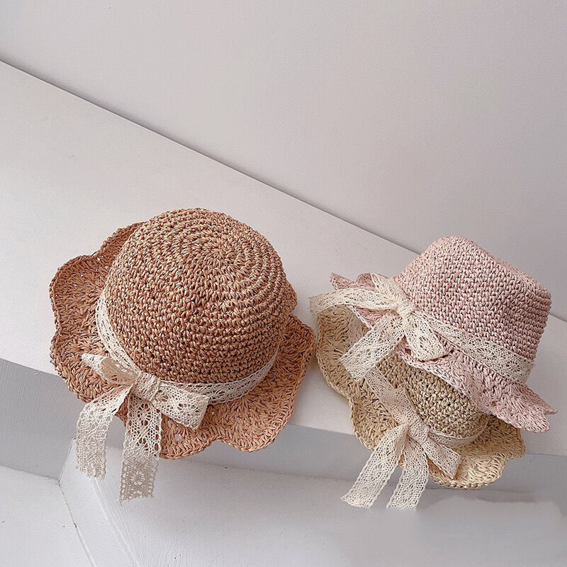 即納】 なみなみシンプルガーリー麦わら帽子 | moka.