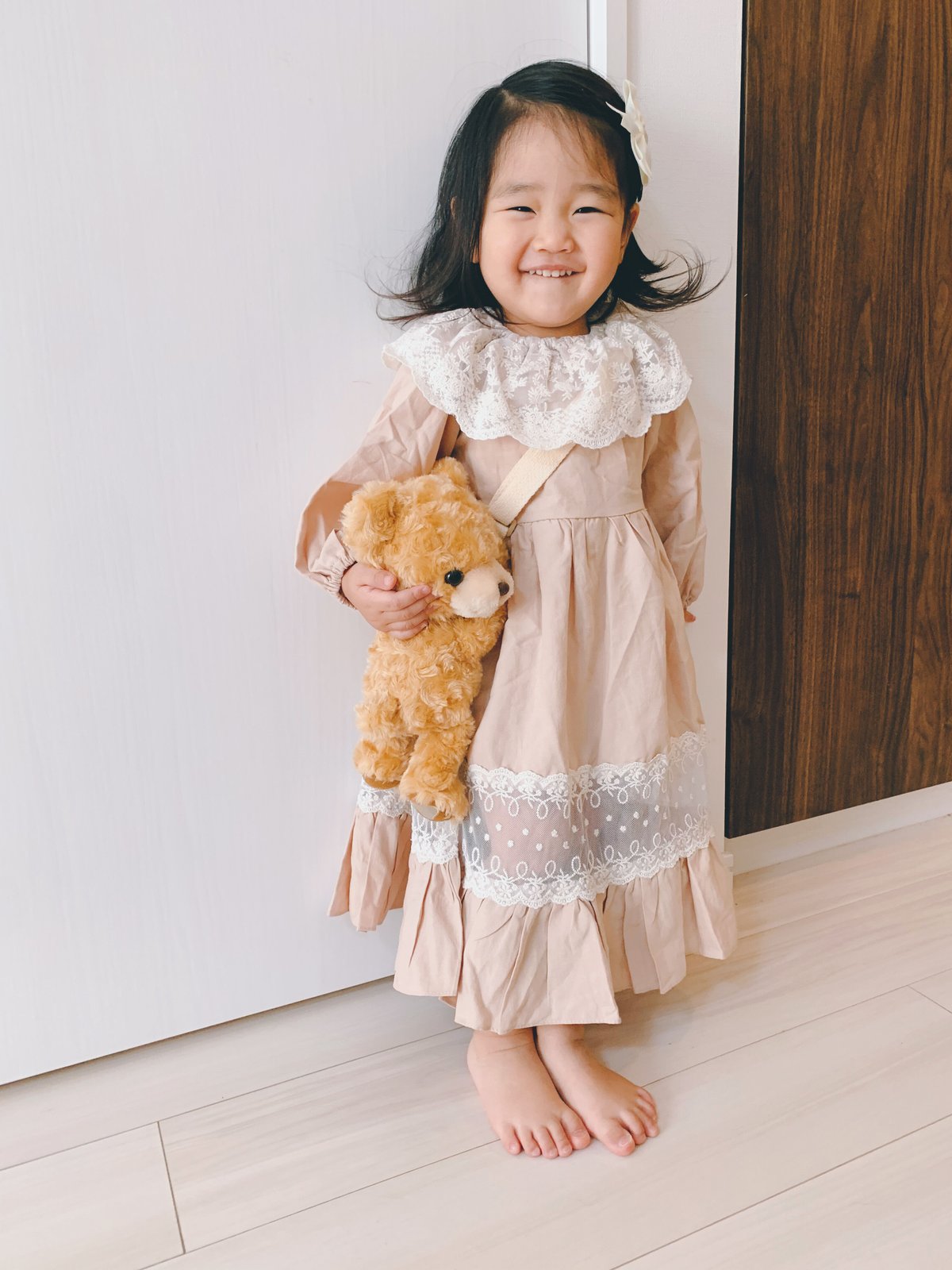 レア　難あり　ラパフェ　ラパくまちゃん　ぬいぐるみポシェット　ドレスバージョン 即納】甘えん坊のくまちゃんポシェット…♡ バック | moka.