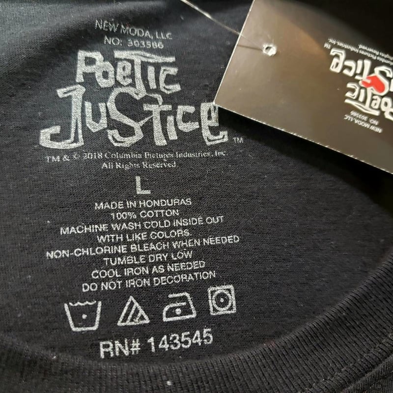 2pac Poetic justiceオフィシャルT-シャツ L | LIMITED