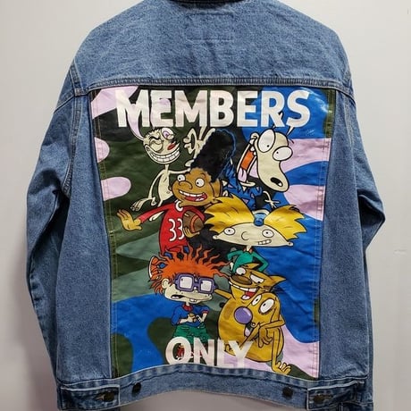 MEMBERS ONLY×nickelodeon. コラボデニムジャケット